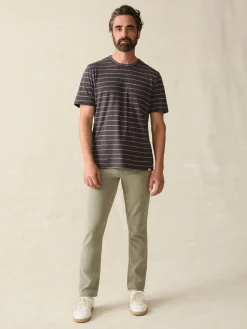 Faherty Brand Short-Sleeve Hemp Blend Tee -