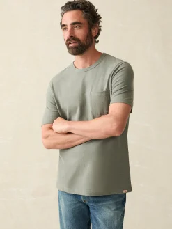 Faherty Brand Short-Sleeve Hemp Blend Tee -