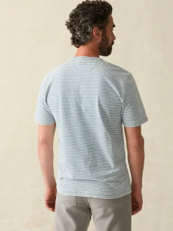 Faherty Brand Short-Sleeve Indigo Pocket Tee -