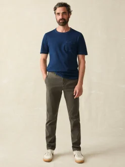Faherty Brand Short-Sleeve Indigo Pocket Tee -