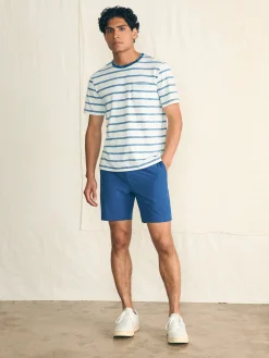 Faherty Brand Short-Sleeve Indigo Pocket Tee -