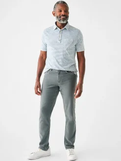 Faherty Brand Short-Sleeve Indigo Polo Shirt -