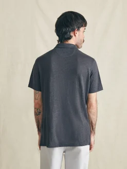 Faherty Brand Short-Sleeve Linen Polo -