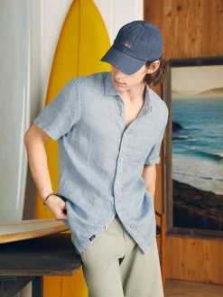 Faherty Brand Short-Sleeve Palma Linen Shirt -