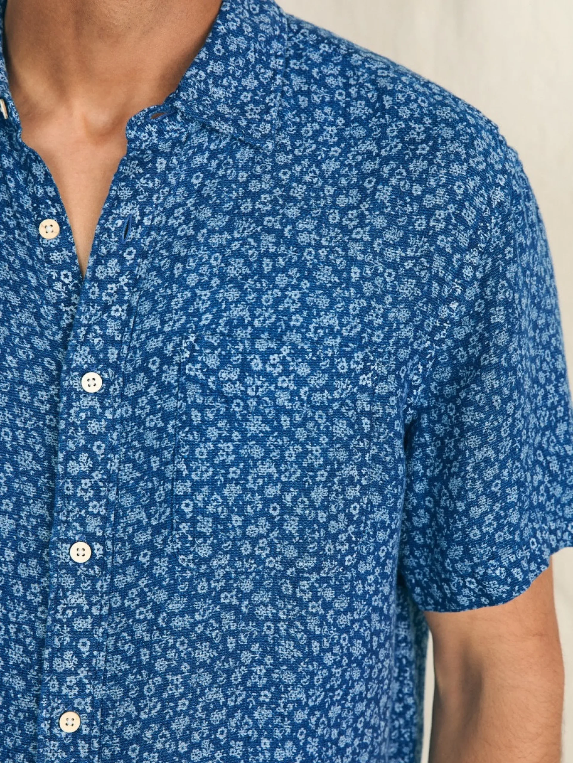 Faherty Brand Short-Sleeve Palma Linen Shirt -