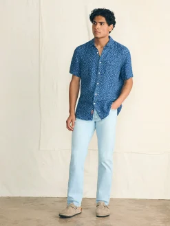 Faherty Brand Short-Sleeve Palma Linen Shirt -