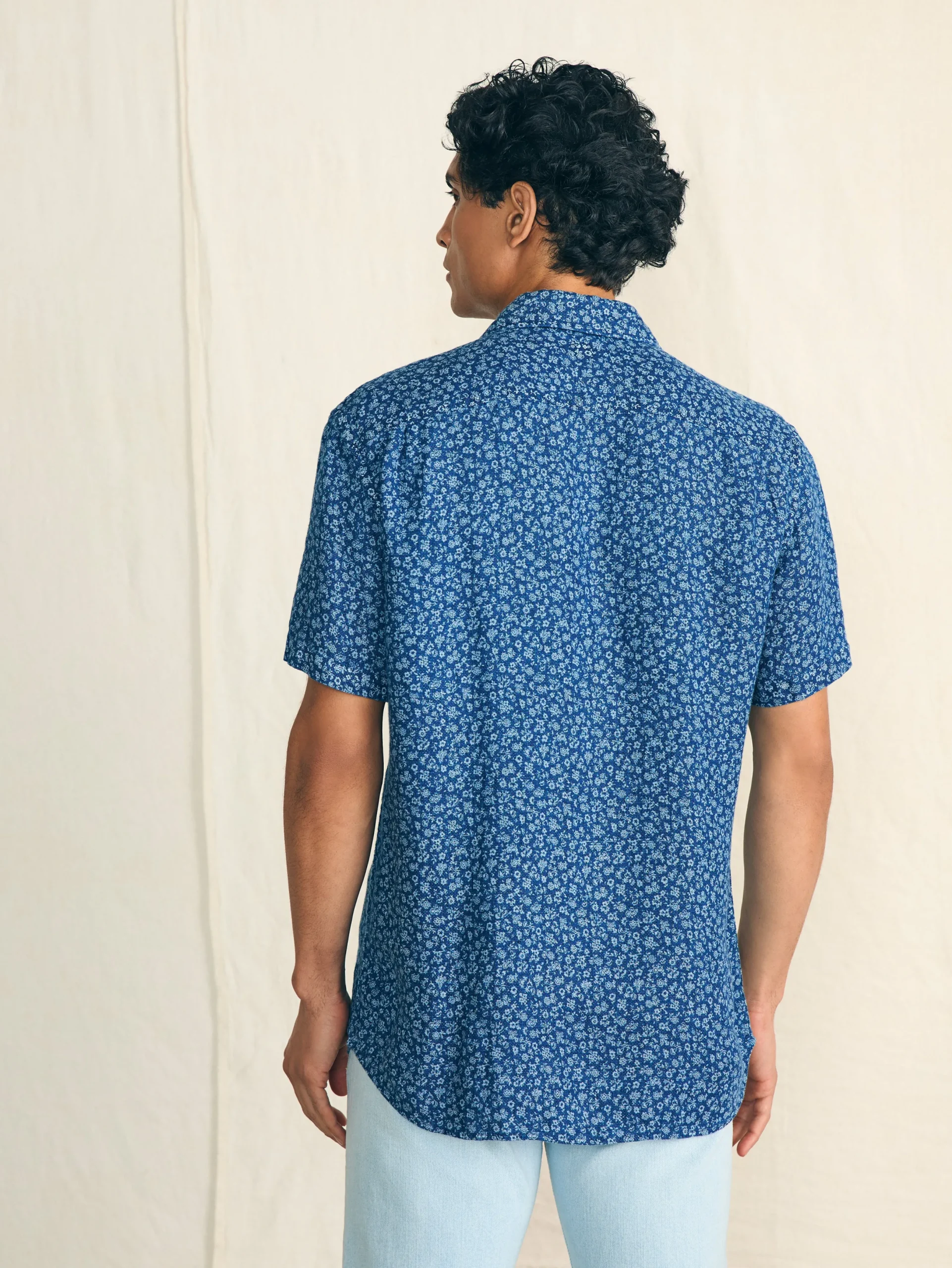 Faherty Brand Short-Sleeve Palma Linen Shirt -