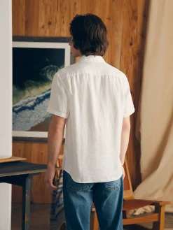 Faherty Brand Short-Sleeve Palma Linen Shirt (Tall) -