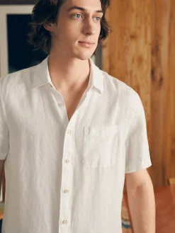 Faherty Brand Short-Sleeve Palma Linen Shirt -