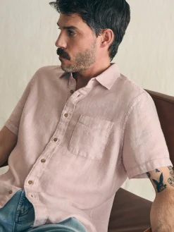 Faherty Brand Short-Sleeve Palma Linen Shirt -