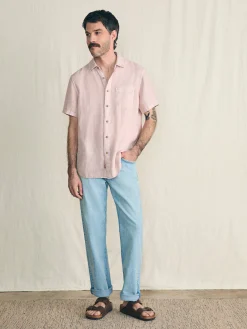 Faherty Brand Short-Sleeve Palma Linen Shirt -