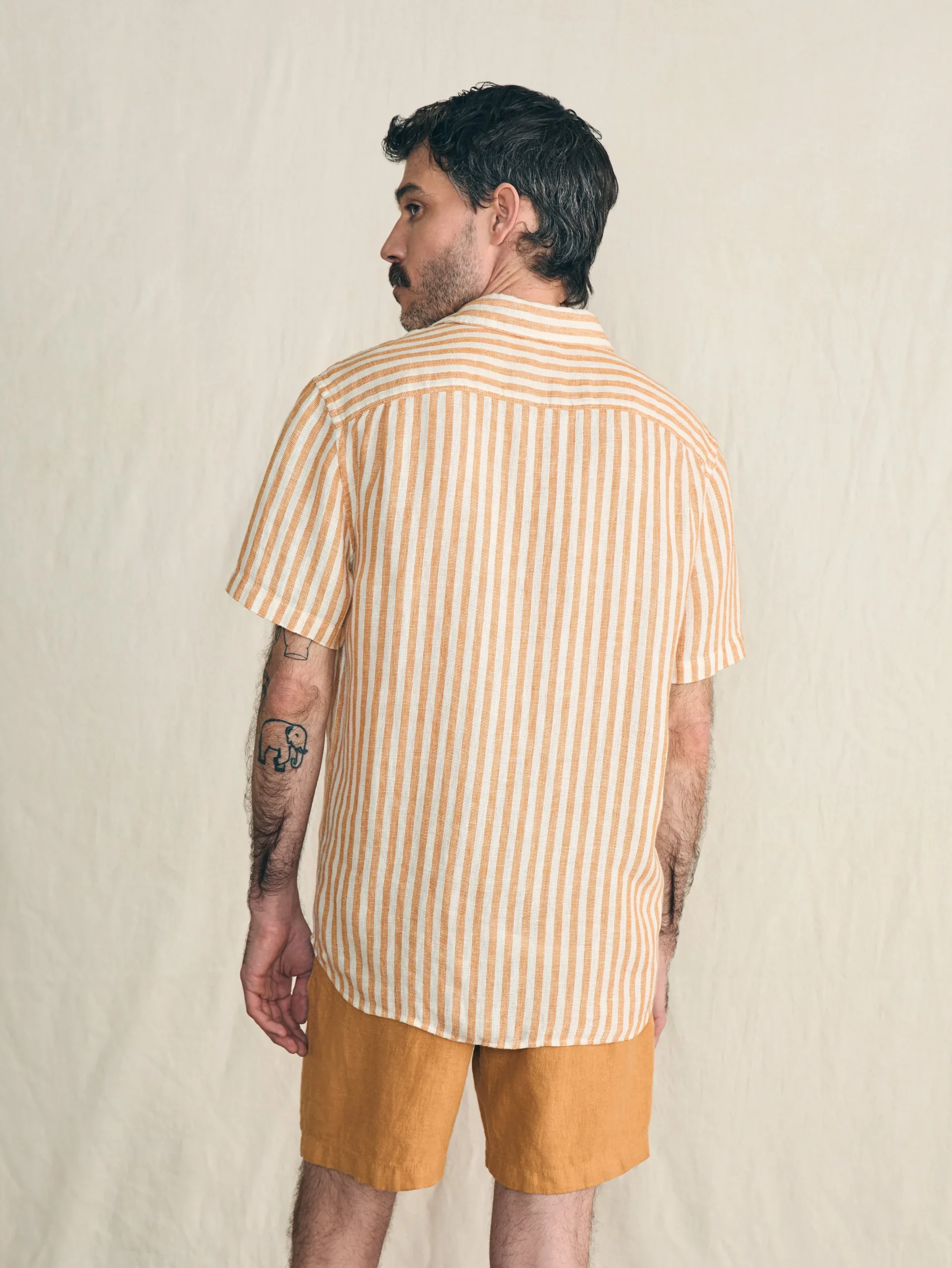 Faherty Brand Short-Sleeve Palma Linen Shirt -