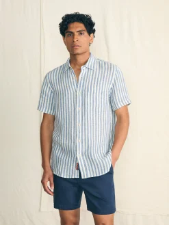 Faherty Brand Short-Sleeve Palma Linen Shirt -