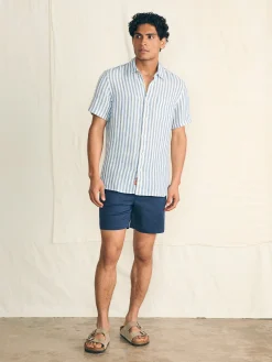 Faherty Brand Short-Sleeve Palma Linen Shirt -