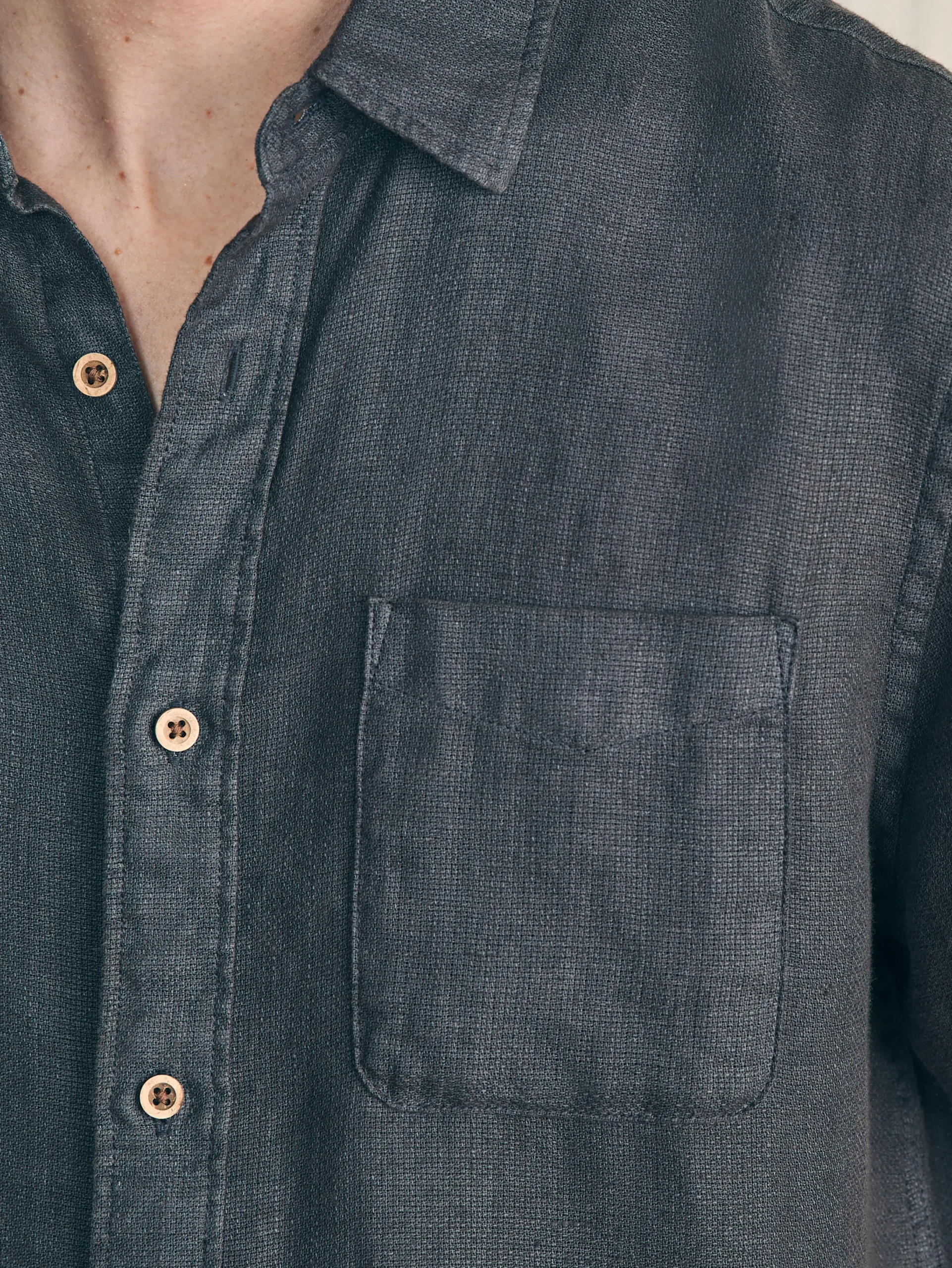 Faherty Brand Short-Sleeve Palma Linen Shirt -