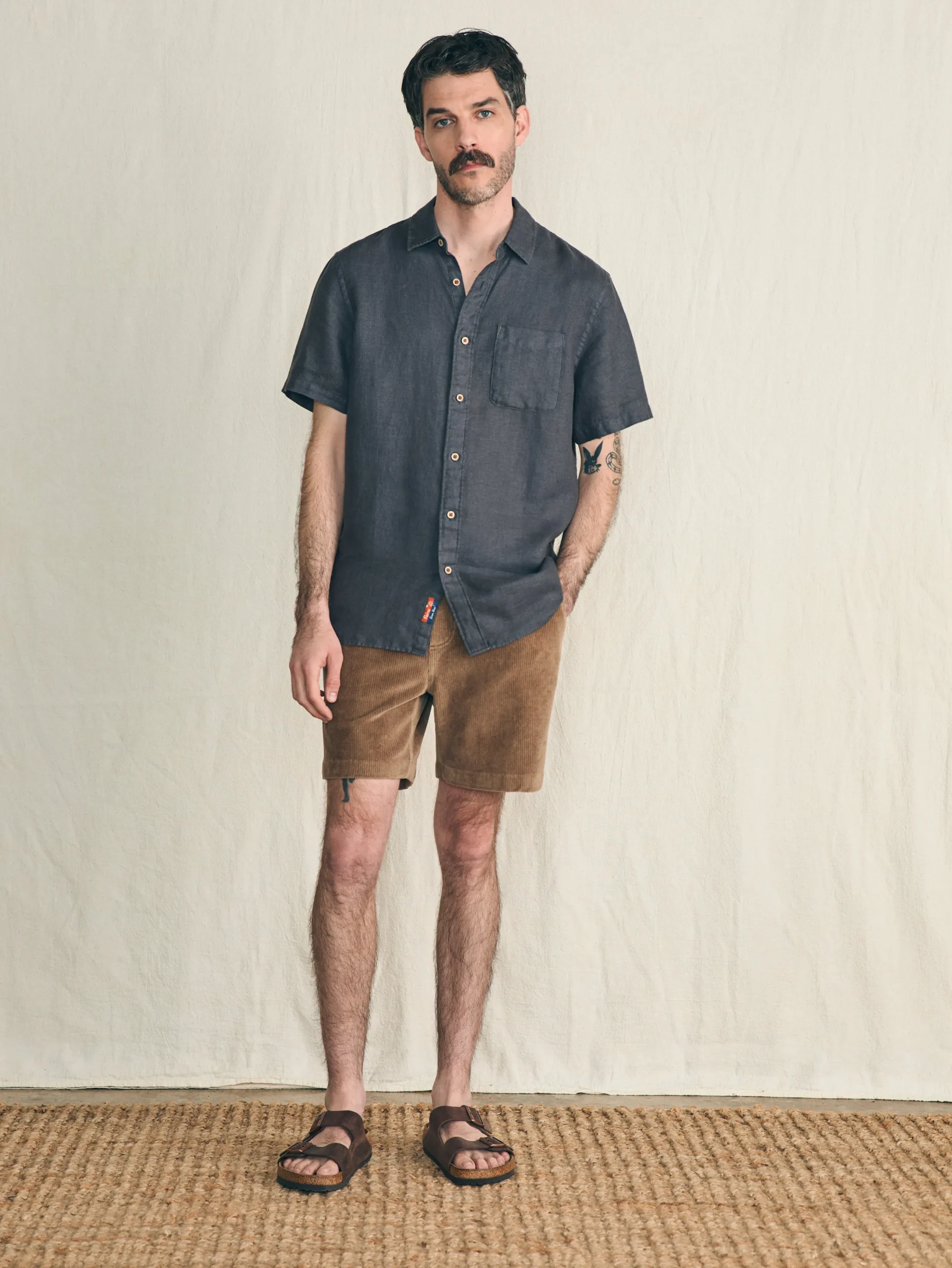 Faherty Brand Short-Sleeve Palma Linen Shirt -