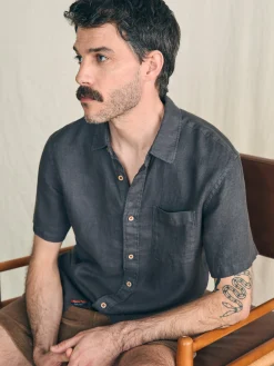 Faherty Brand Short-Sleeve Palma Linen Shirt -