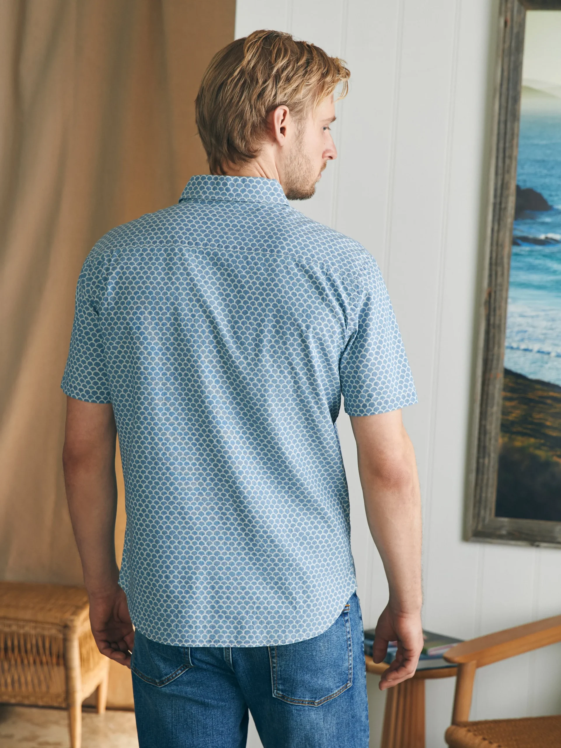 Faherty Brand Short-Sleeve Stretch Playa Shirt (Tall) -