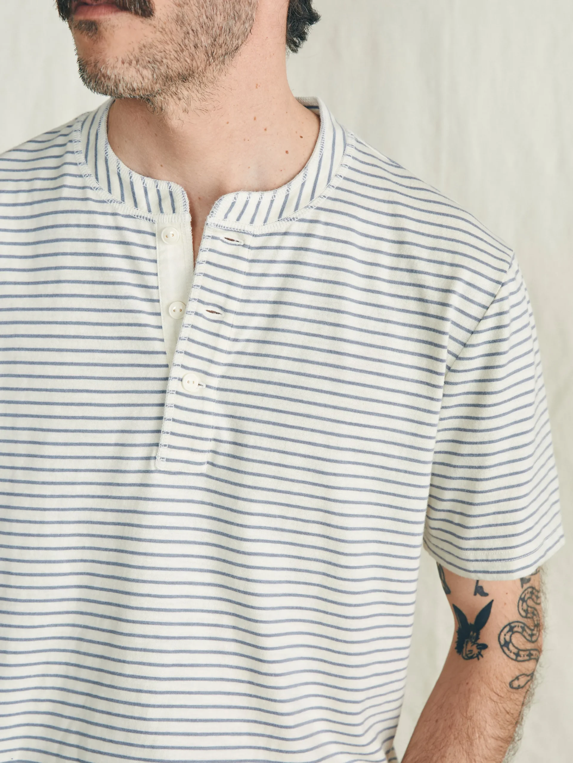 Faherty Brand Short-Sleeve Sunwashed Henley -