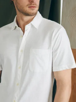 Faherty Brand Short-Sleeve Sunwashed Knit Shirt (Single Pocket) (Tall) -