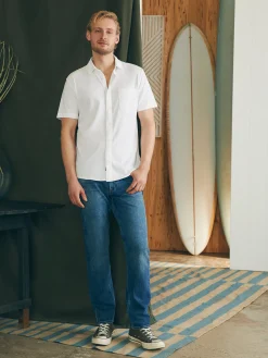 Faherty Brand Short-Sleeve Sunwashed Knit Shirt (Single Pocket) (Tall) -