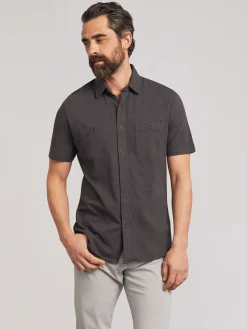 Faherty Brand Short-Sleeve Sunwashed Knit Shirt -