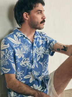 Faherty Brand Short-Sleeve Surfrider Rayon Camp Shirt -