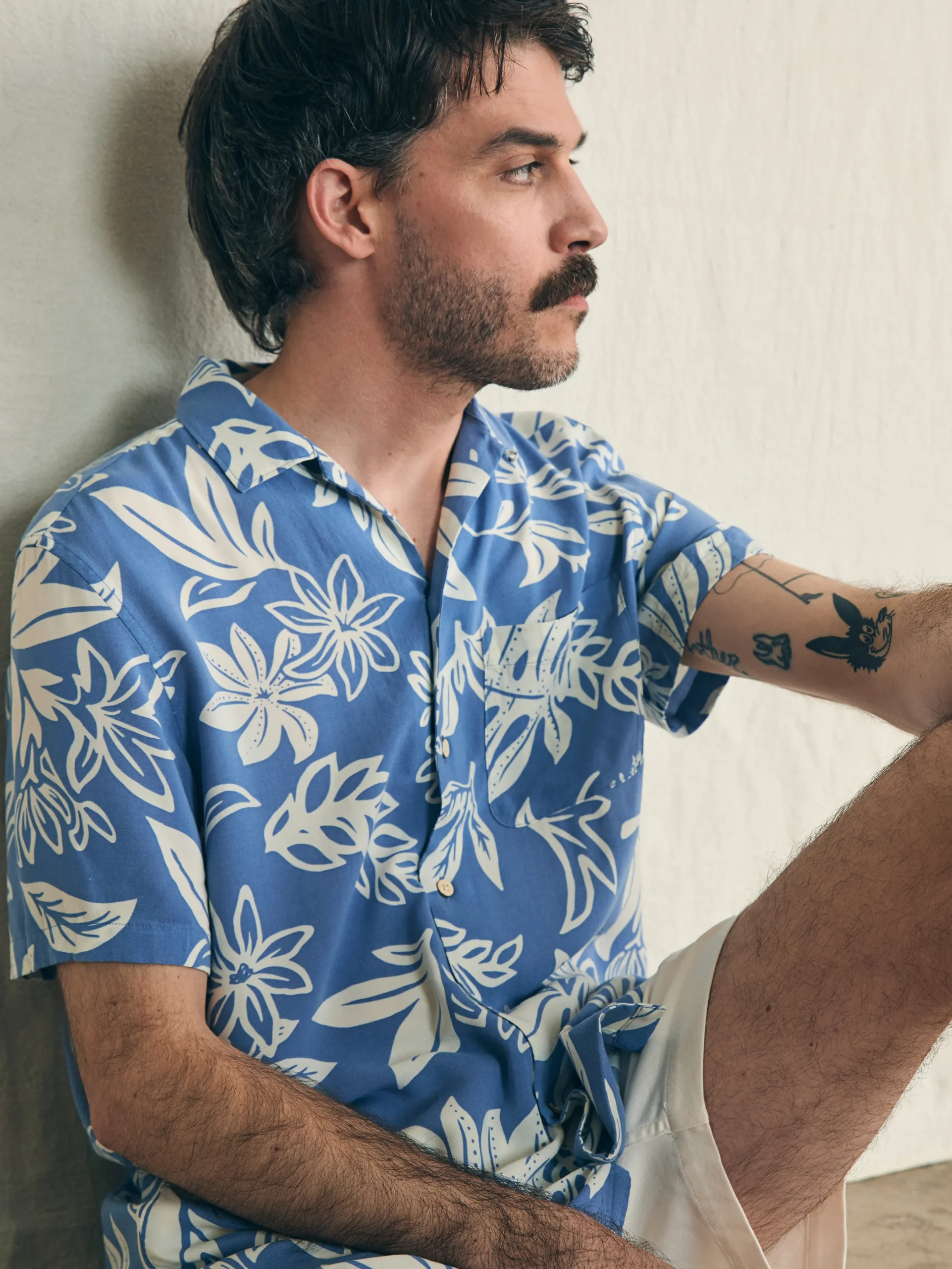 Faherty Brand Short-Sleeve Surfrider Rayon Camp Shirt -