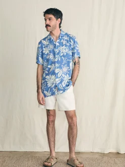 Faherty Brand Short-Sleeve Surfrider Rayon Camp Shirt -