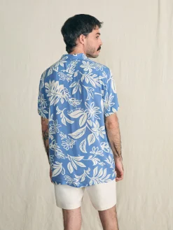 Faherty Brand Short-Sleeve Surfrider Rayon Camp Shirt -