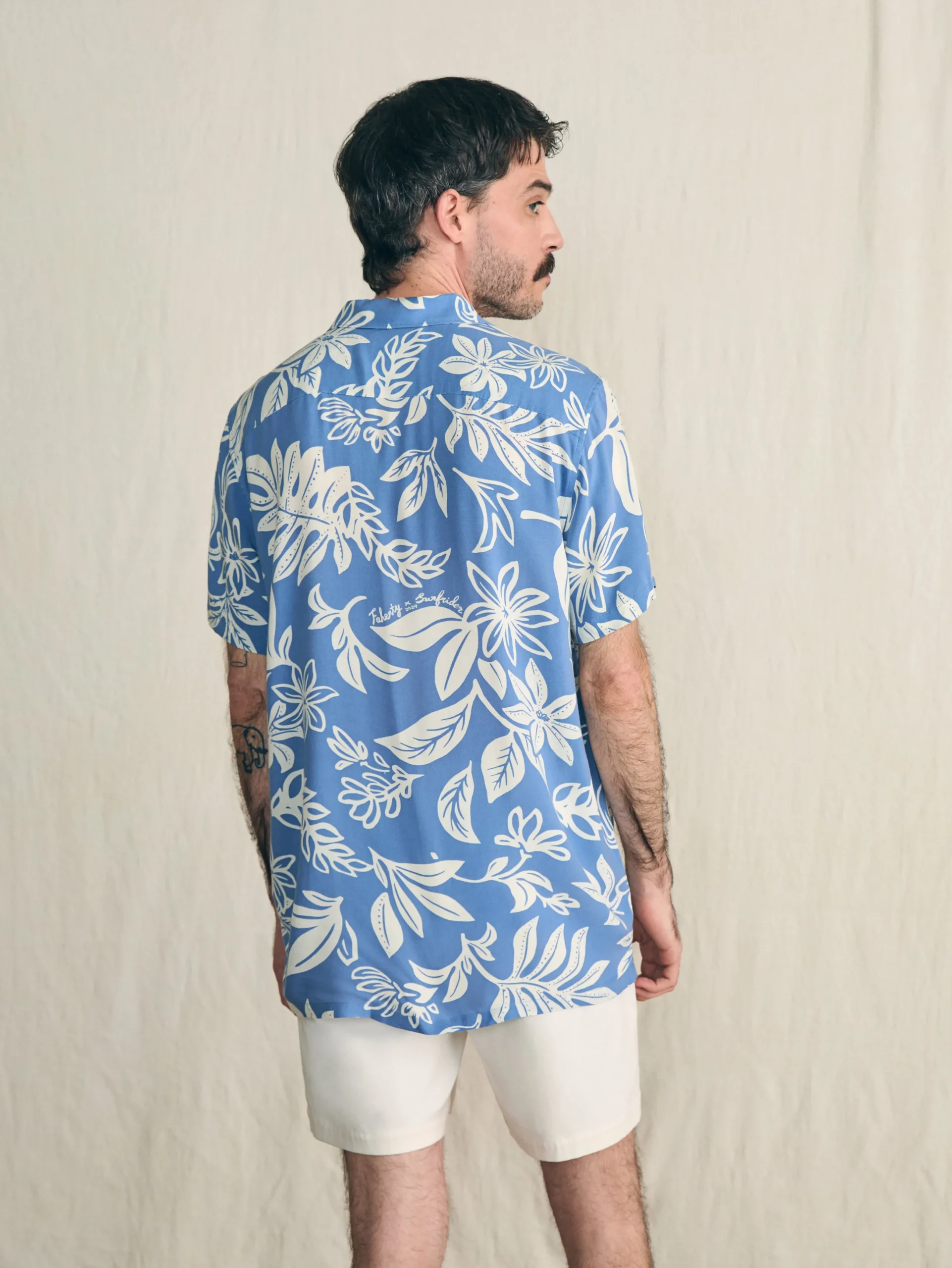 Faherty Brand Short-Sleeve Surfrider Rayon Camp Shirt -