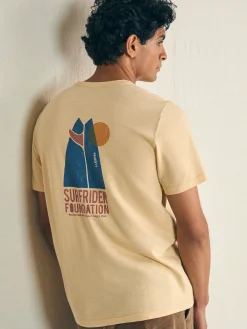 Faherty Brand Short-Sleeve Surfrider Sunwashed Pocket Tee -