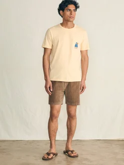 Faherty Brand Short-Sleeve Surfrider Sunwashed Pocket Tee -