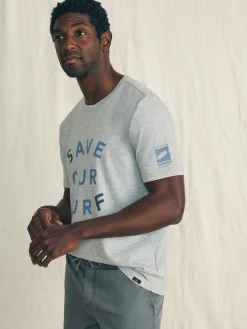 Faherty Brand Short-Sleeve Surfrider Sunwashed Tee -