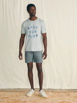 Faherty Brand Short-Sleeve Surfrider Sunwashed Tee -