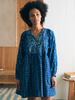 Women Faherty Brand Silk Blend Solstice Mini Dress -