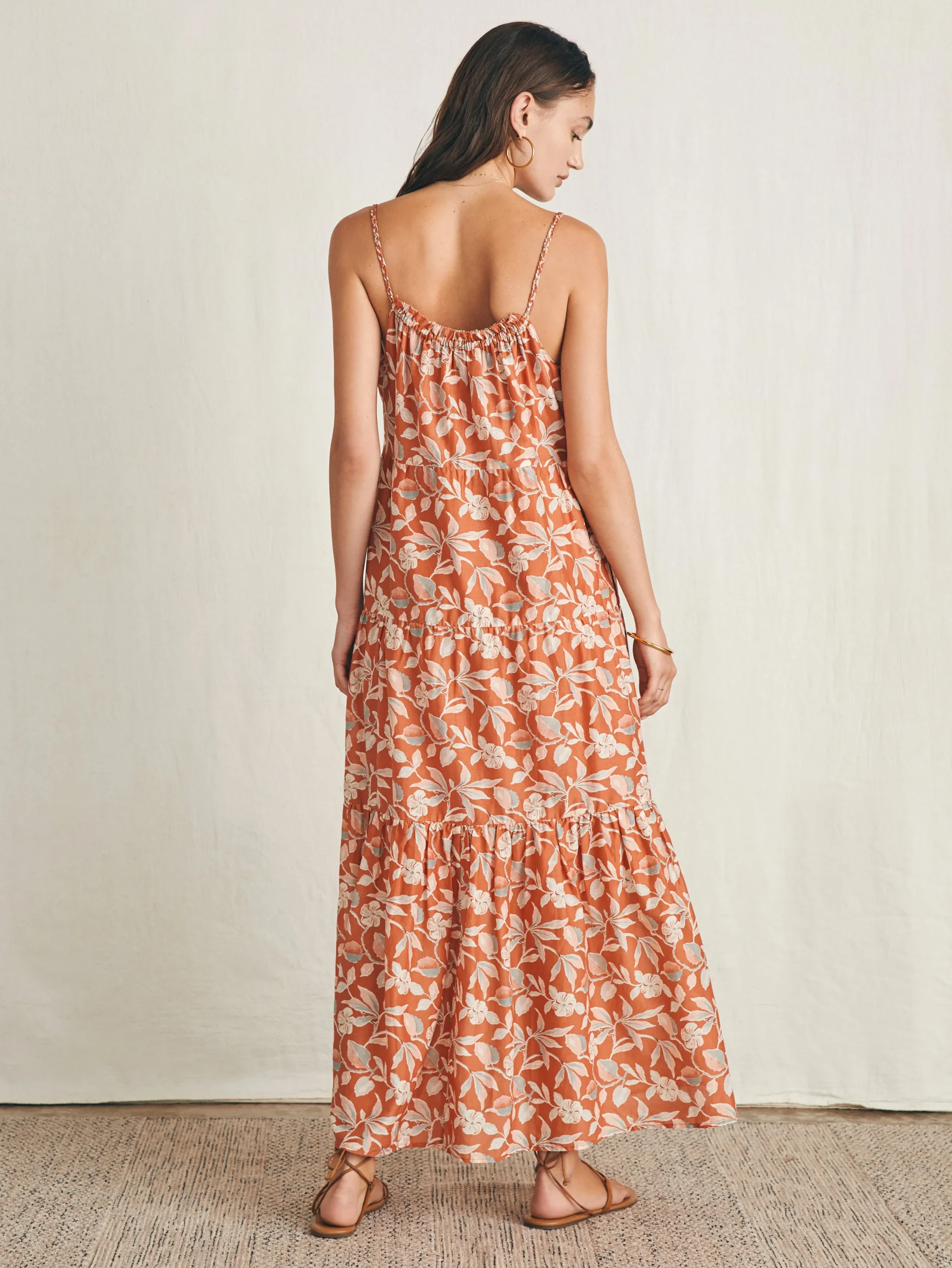 Women Faherty Brand Silk Blend Sun Chaser Maxi Dress -