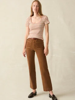 Women Faherty Brand Softstretch Cord Patch Pocket Pant -