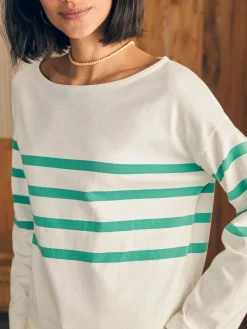 Women Faherty Brand Sport Jersey Long-Sleeve Tee -