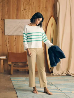 Women Faherty Brand Sport Jersey Long-Sleeve Tee -