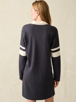 Women Faherty Brand Sport Jersey Polo Dress -