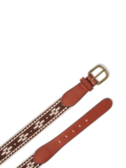 Women Faherty Brand Steven Paul Judd Chahtah Embroidered Belt -