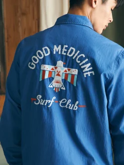 Faherty Brand Steven Paul Judd Good Medicine Sunwashed Coaches Jacket -