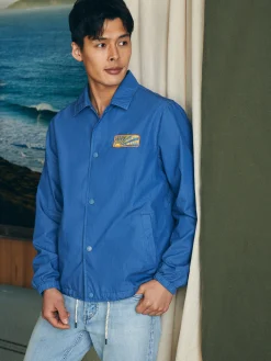 Faherty Brand Steven Paul Judd Good Medicine Sunwashed Coaches Jacket -