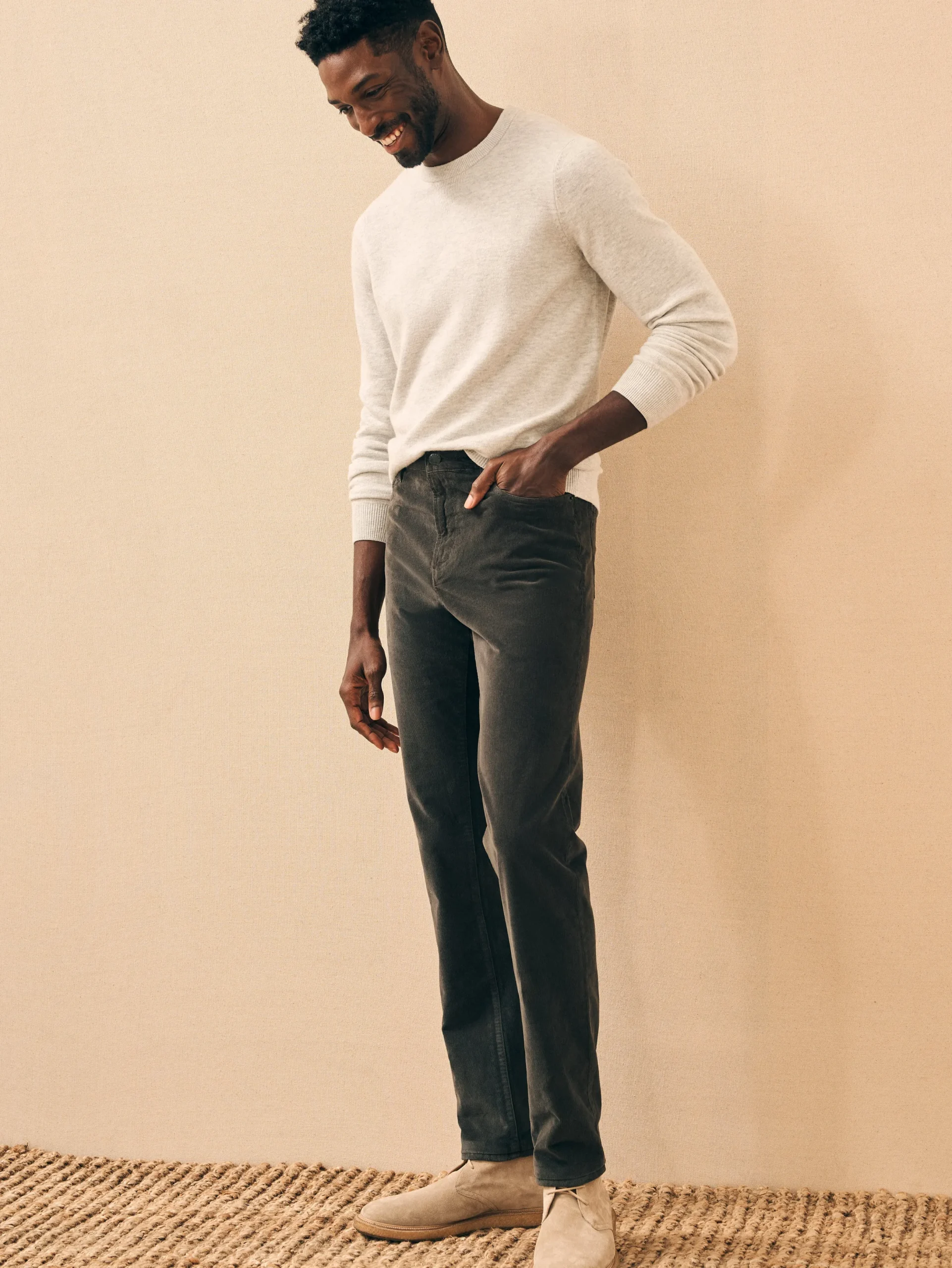 Faherty Brand Stretch Corduroy 5-Pocket Pant (32" Inseam) -
