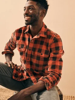 Faherty Brand Stretch Corduroy Work Shirt -