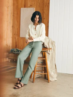 Women Faherty Brand Stretch Terry Harbor Pant -