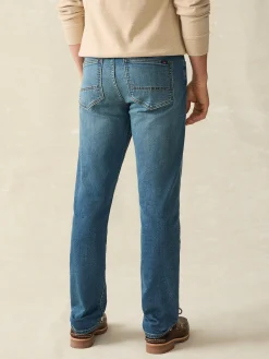 Faherty Brand Stretch Terry Indigo 5-Pocket Pant -