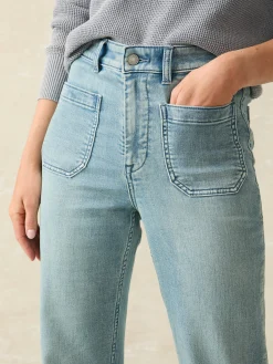 Women Faherty Brand Stretch Terry Patch Pocket Pant -