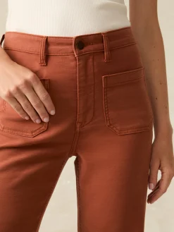 Women Faherty Brand Stretch Terry Patch Pocket Pant -